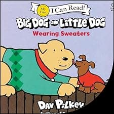 Big Dog and Little Dog Wearing Sweaters