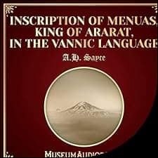 Inscription of Menuas, King of Ararat, in the Vannic Language